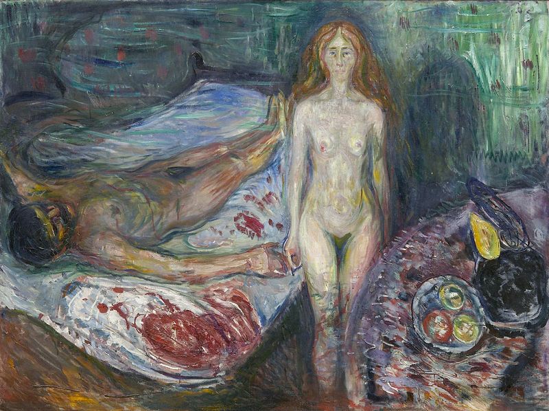 Munch la mort de Marat1907